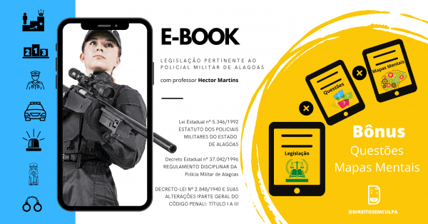 Banner E-BOOK - LEGISLAÇÃO PERTINENTE AO POLICIAL MILITAR DE ALAGOAS