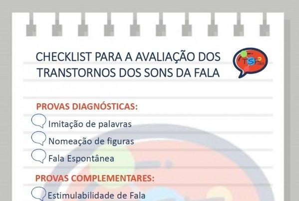 Banner Checklist para a avaliação dos Transtornos dos Sons da Fala