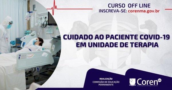 Banner Cuidado ao paciente Covid-19 em Unidade de Terapia