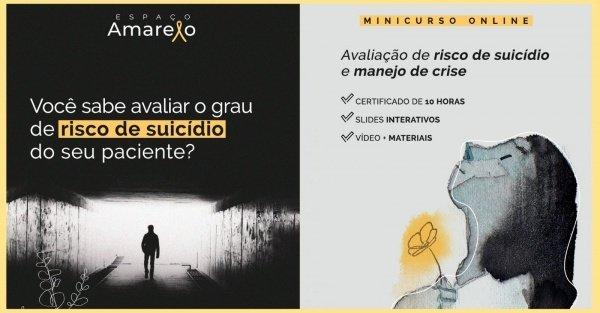 Banner Minicurso Avaliação de Risco de Suicídio