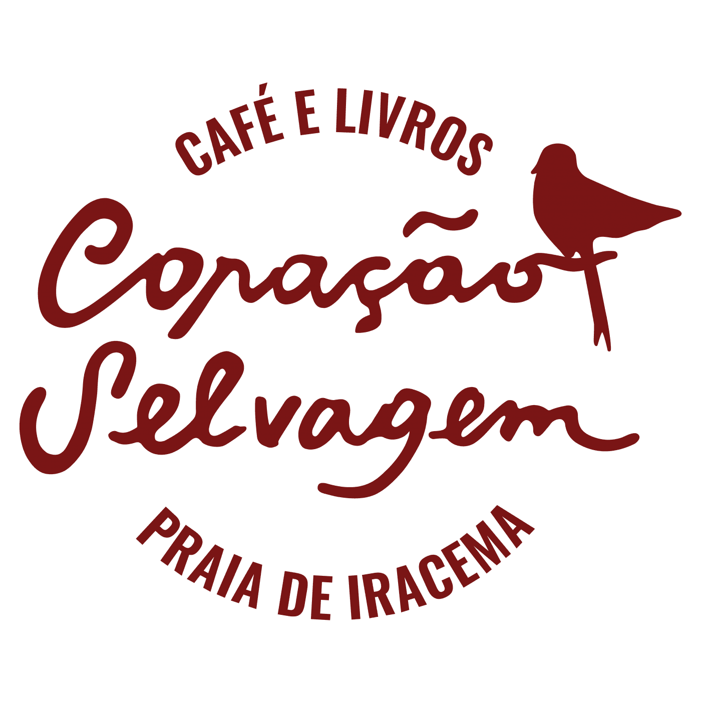 Logo Coração Selvagem Café e Livros