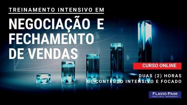 Banner Intensivo em Negociação e Fechamento de Vendas