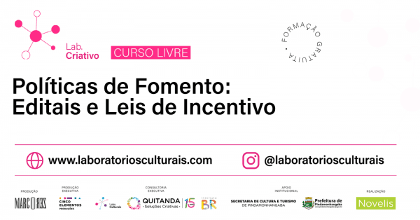 Banner Políticas de fomento - editais e leis de incentivo