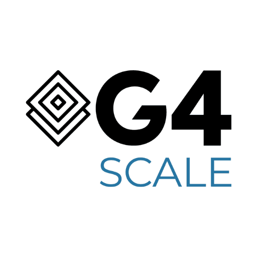 Logo G4 Scale - Um programa do G4 Educação