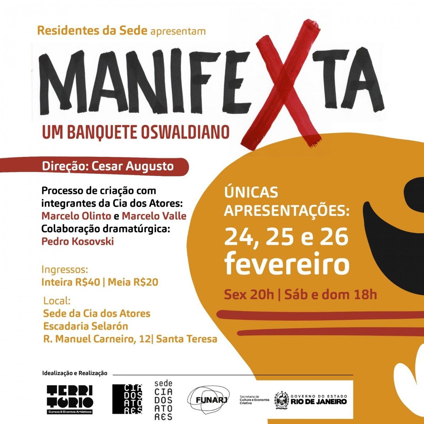 Logo Manifexta um banquete Oswaldiano