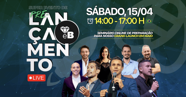 Banner Super Evento de Pré-Lançamento euBlack