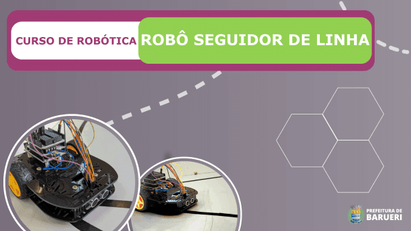 Banner Curso de Robótica - Robô Seguidor de Linha