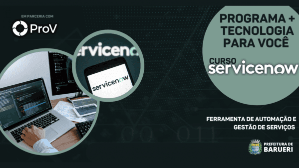 Banner Programa + tecnologia para você - ServiceNow