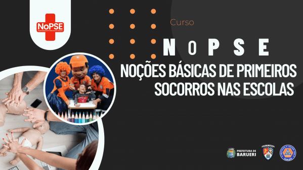 Banner NoPSE - Noções Básicas de Primeiros Socorros na Escola