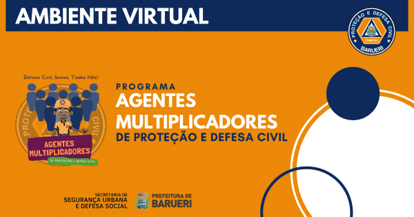 Banner Programa Agentes Multiplicadores de Proteção e Defesa Civil