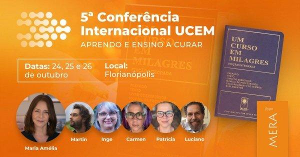 Banner 5ª Conferência Internacional Um Curso em Milagres - Aprendo e ensino a curar