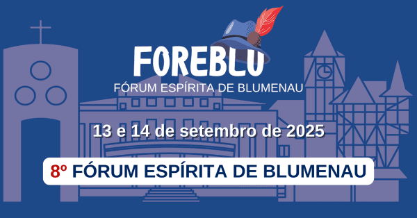 Banner 8º FOREBLU - Fórum Espírita de Blumenau/SC