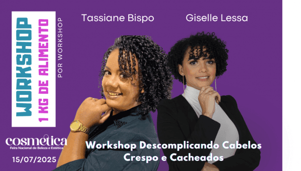 Banner Workshop Descomplicando Cabelos Crespo e Cacheados