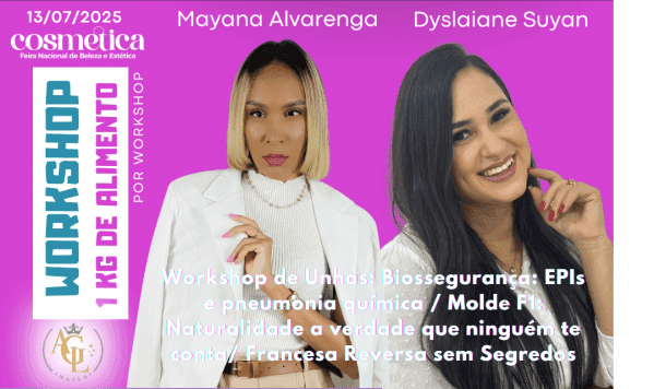 Banner Workshop Unhas com Mayana Alvarenga e Dyslaiane Suyan