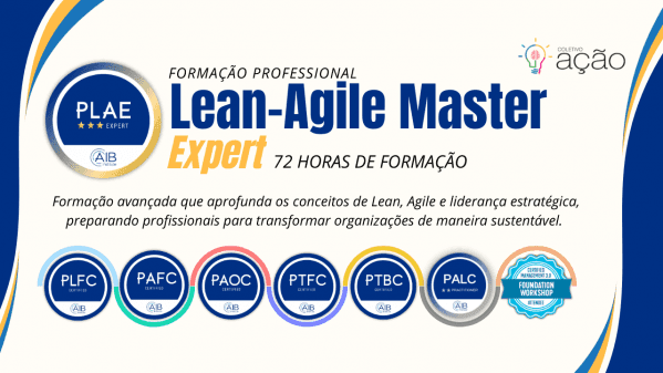 Banner Professional Lean-Agile Master Expert - PLAE | AIB - 3ª turma