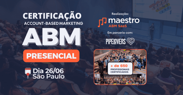 Banner Certificação em Account-Based Marketing PRESENCIAL
