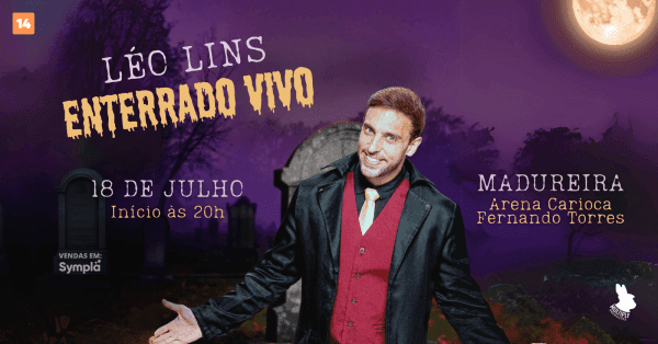 Banner Léo Lins em Madureira [18/07]
