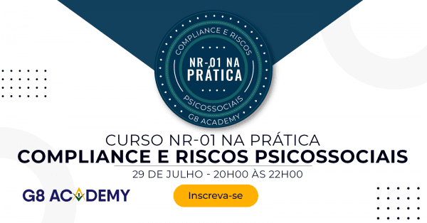 Banner Curso NR-01 na Prática: Compliance e Riscos Psicossociais