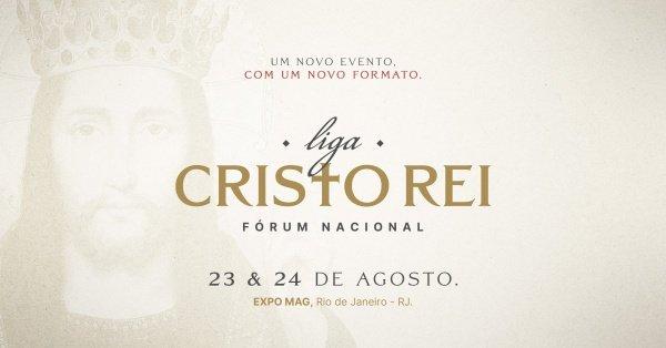 Banner VIII Fórum Nacional da Liga Cristo Rei