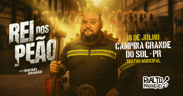 Banner Campina Grande do Sul - Novo Show Rafael Aragão