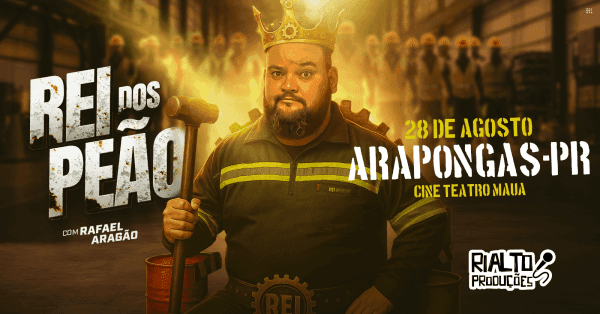 Banner Arapongas - Novo Show Rafael Aragão