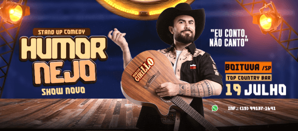 Banner MARCUS CIRILLO em BOITUVA SP (Show 2025)