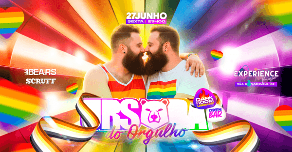 Banner URSADA do Orgulho (OPEN BAR) 27/06 Experience Music (LAPA)