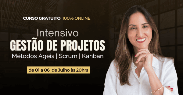 Banner Intensivo de Gestão de Projetos | Métodos Ágeis | Scrum | Kanban - UNIAGIL