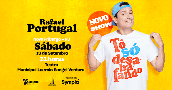 Banner Rafael Portugal em Nova Friburgo 13/SETEMBRO 21H