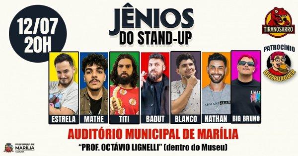 Banner 12/07 - JÊNIOS DO STAND-UP em MARÍLIA