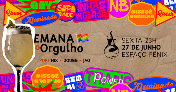 Banner FÊNIX PRIDE: SEXTA (Open Drinks)