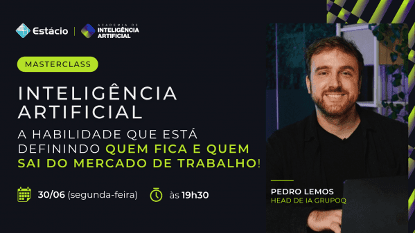 Banner [Estácio Online] Domine o poder da IA para conquistar o seu diferencial no mercado de trabalho!