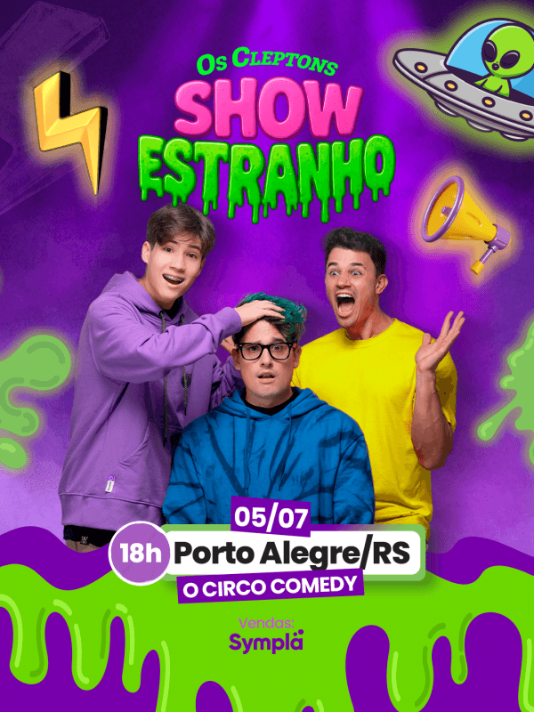 Banner OS CLEPTONS  - SHOW ESTRANHO