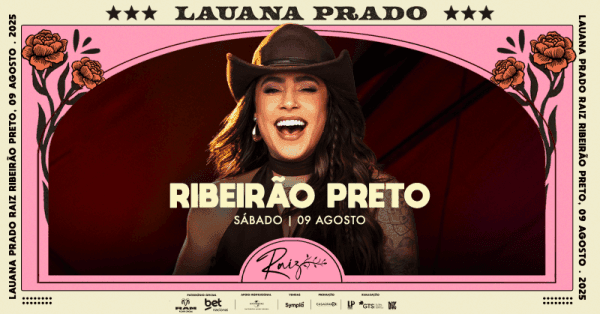 Imagem do evento LAUANA PRADO RAIZ - RIBEIRÃO PRETO/SP