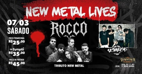 NEW METAL LIVES | TRIBUTO KORN, LP e SOAD | ROCCO