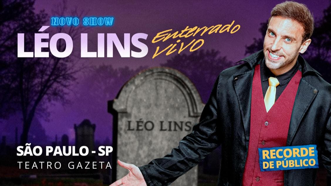 Léo Lins - 'Enterrado Vivo' ✝️ Novo Show 🎭 05 Set. 24 Out. Sexta feira 21h
