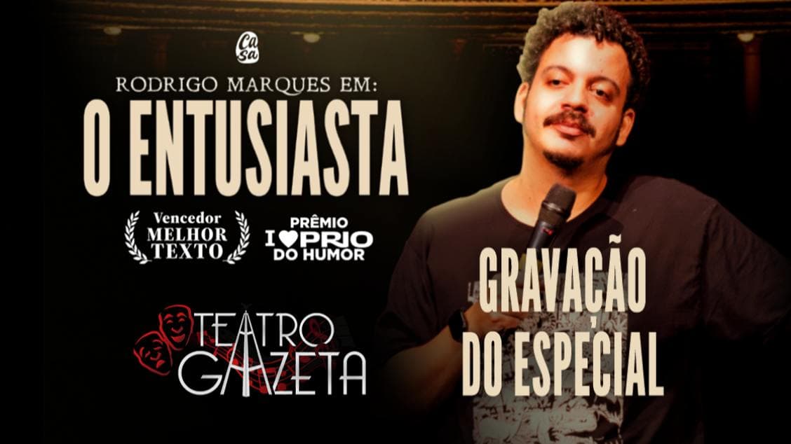 Rodrigo Marques em O ENTUSIASTA - Gravação Especial 18 dez Quinta feira